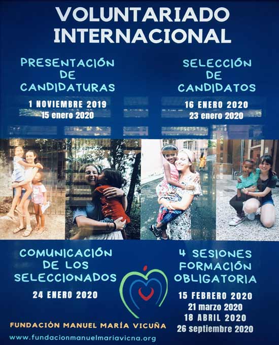 Fundación Manuel María Vicuña, impulsando el Voluntariado Internacional.