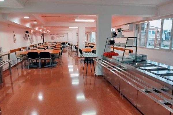 Comedor de la residencia de Zaragoza