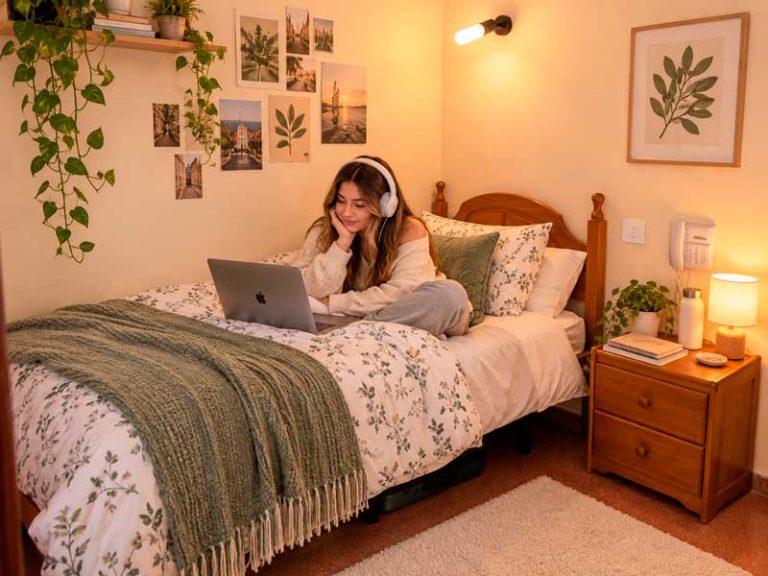 Dormitorio individual de la Inmaculada de Zaragoza